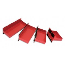 4 PC Magnetic Tray Set Red